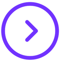 Purple circle with a white arrow inside on a white background